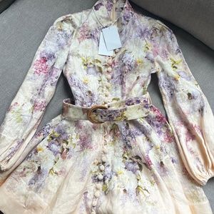 Zimmerman Lyrical mini dress. Size AU 0P (US 0-2)